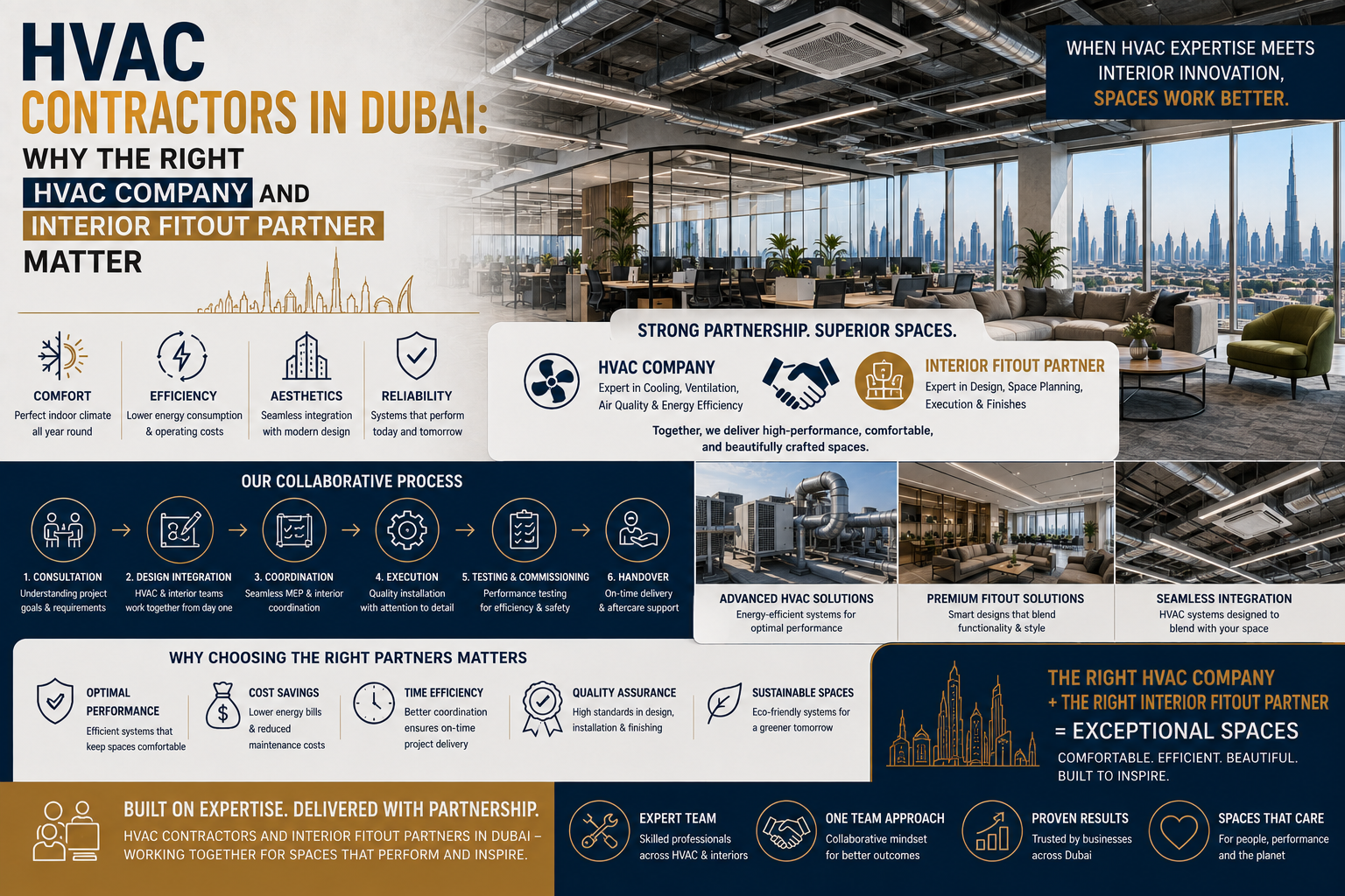 HVAC Contractors in Dubai: Why the Right HVAC Company and Interior Fitout Partner Matter